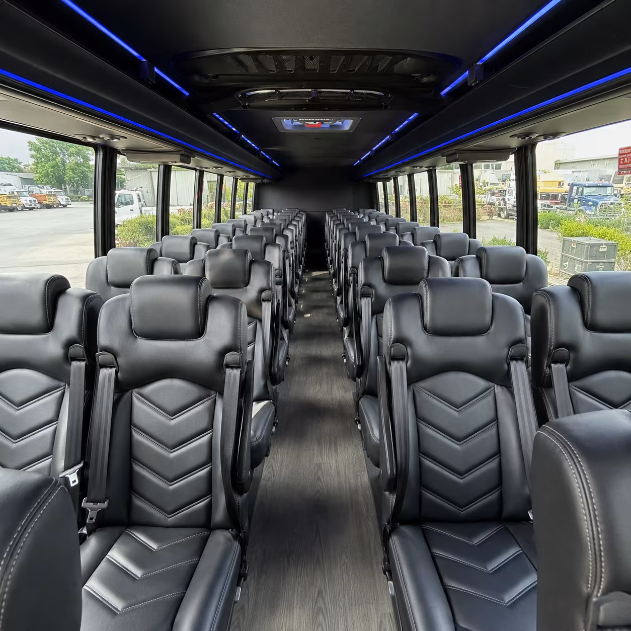 28 passenger minibus interior