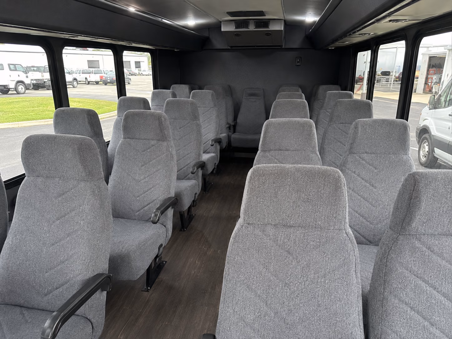 athens 18 passenger minibus inside