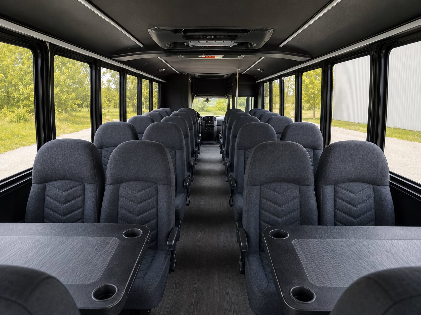 athens 20 passenger minibus interior