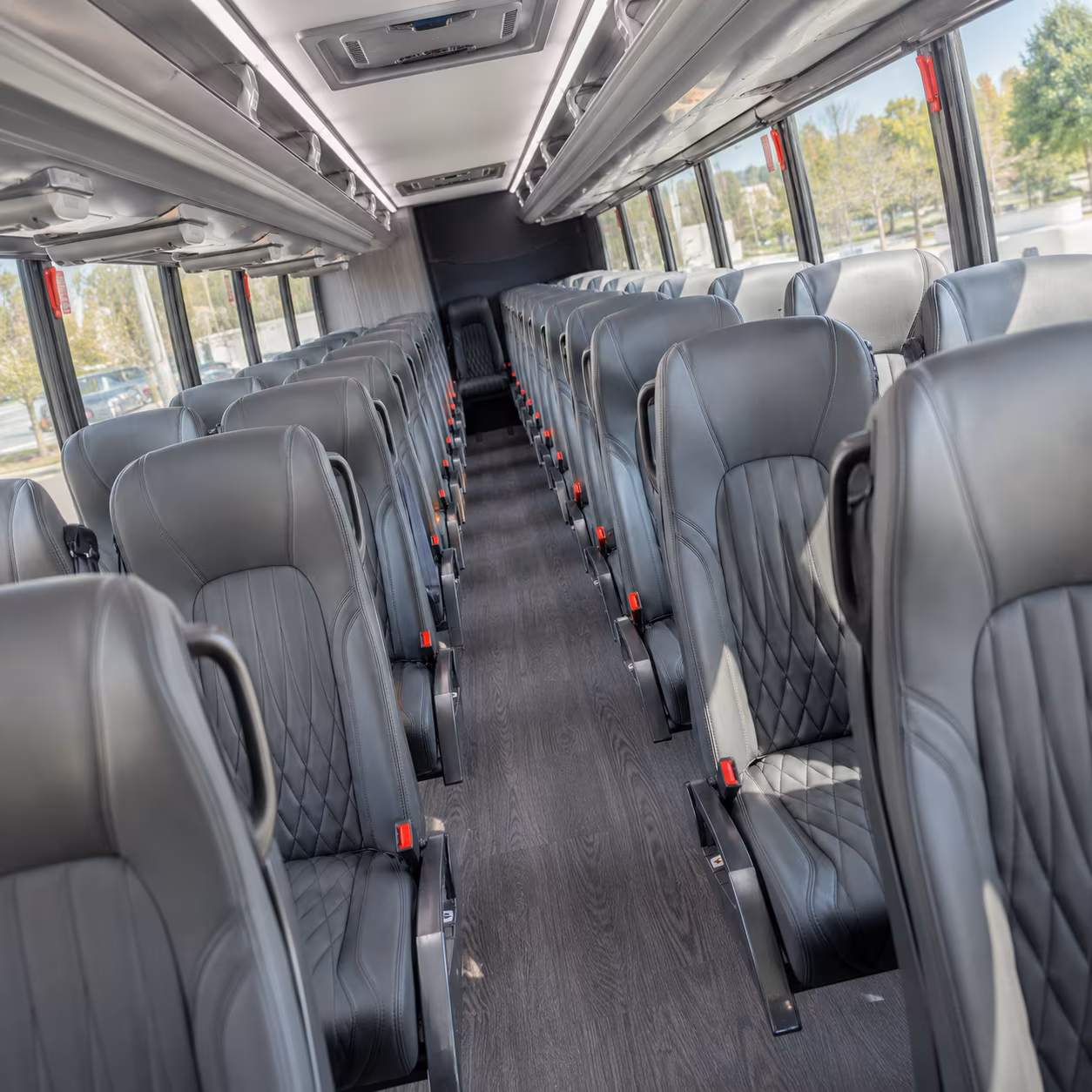 athens 35 passenger minibus interior