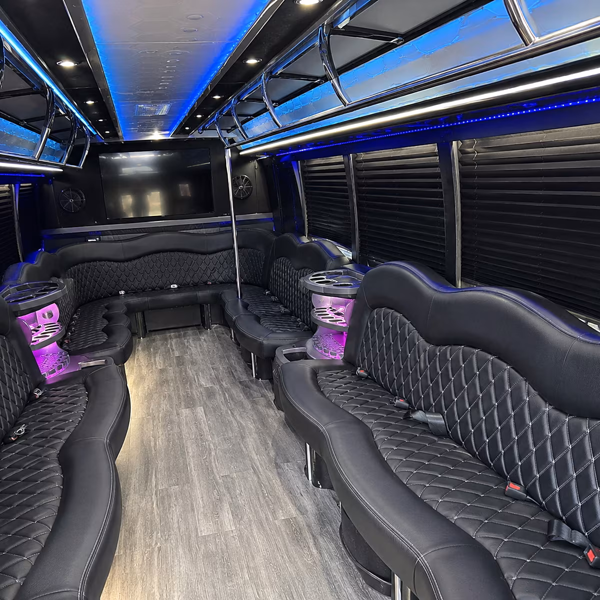 athens party bus interior