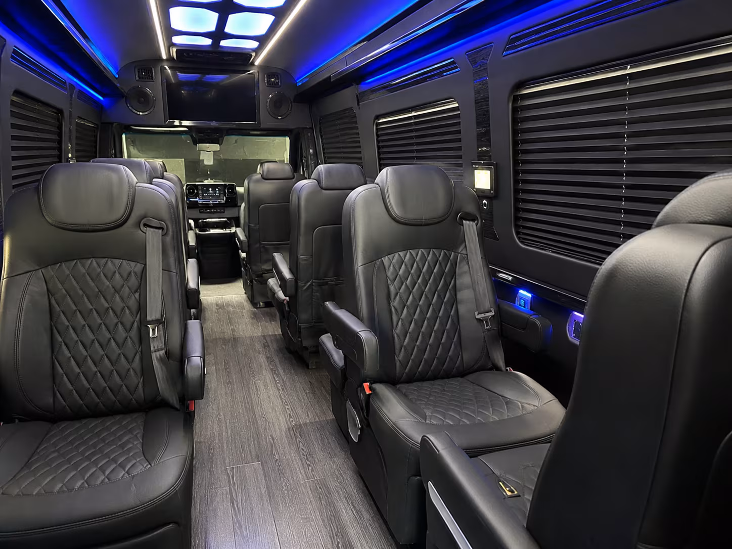 athens sprinter van with driver inside