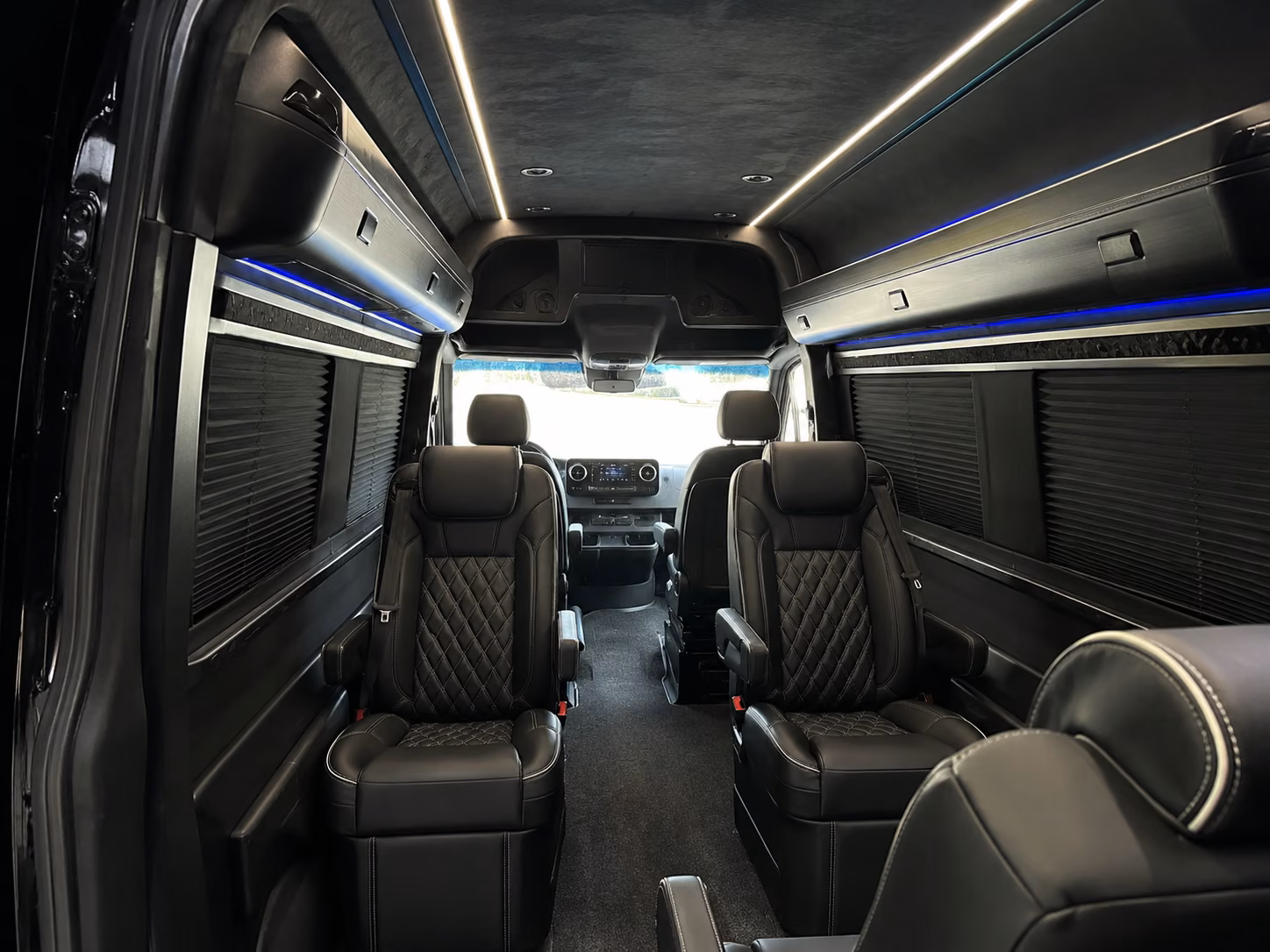 athens sprinter van with driver interior